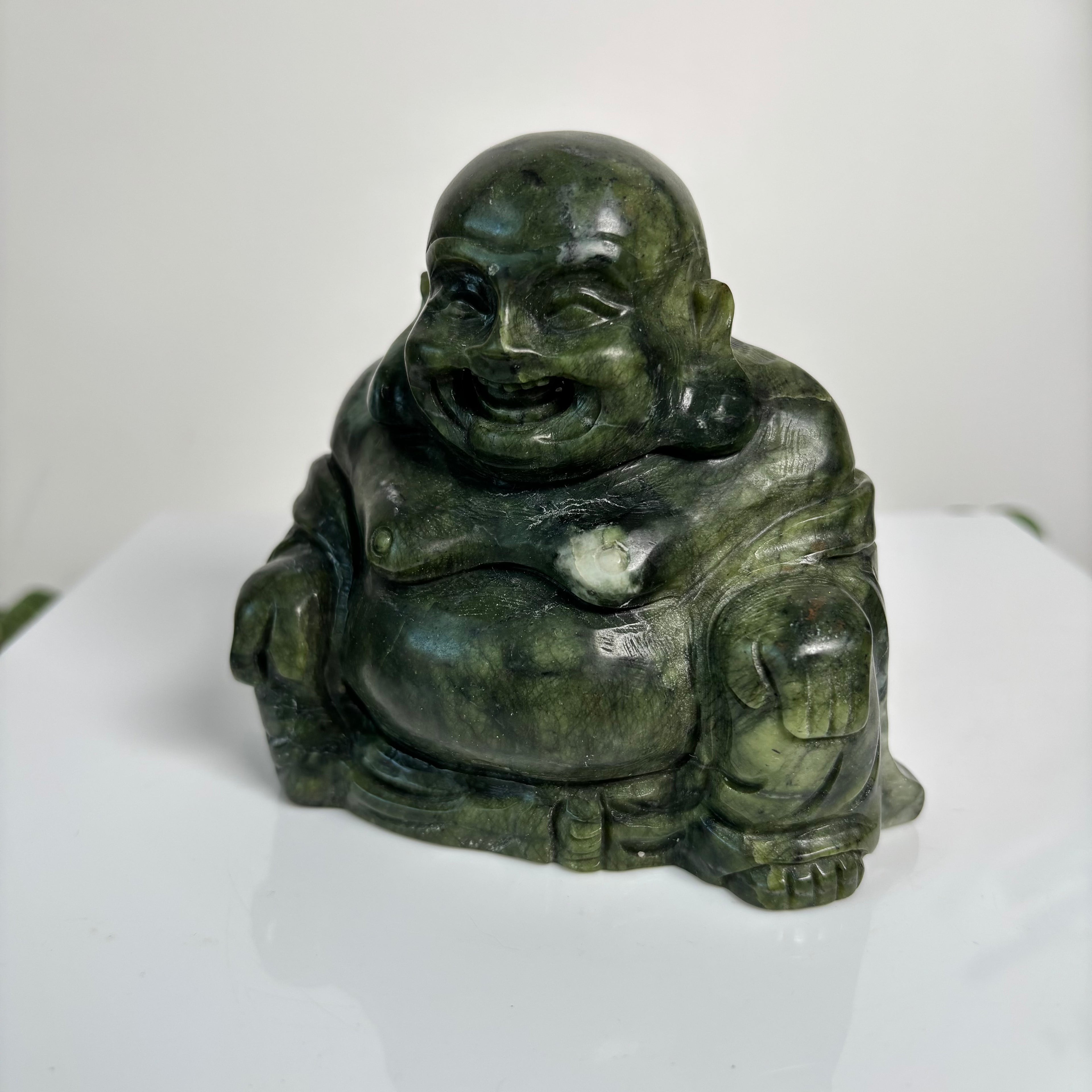 Green jade Buddha