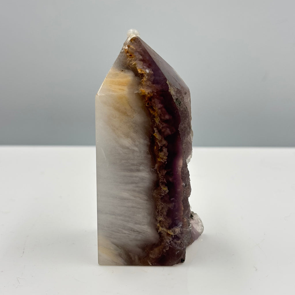 Fluorite with pyrite tower
