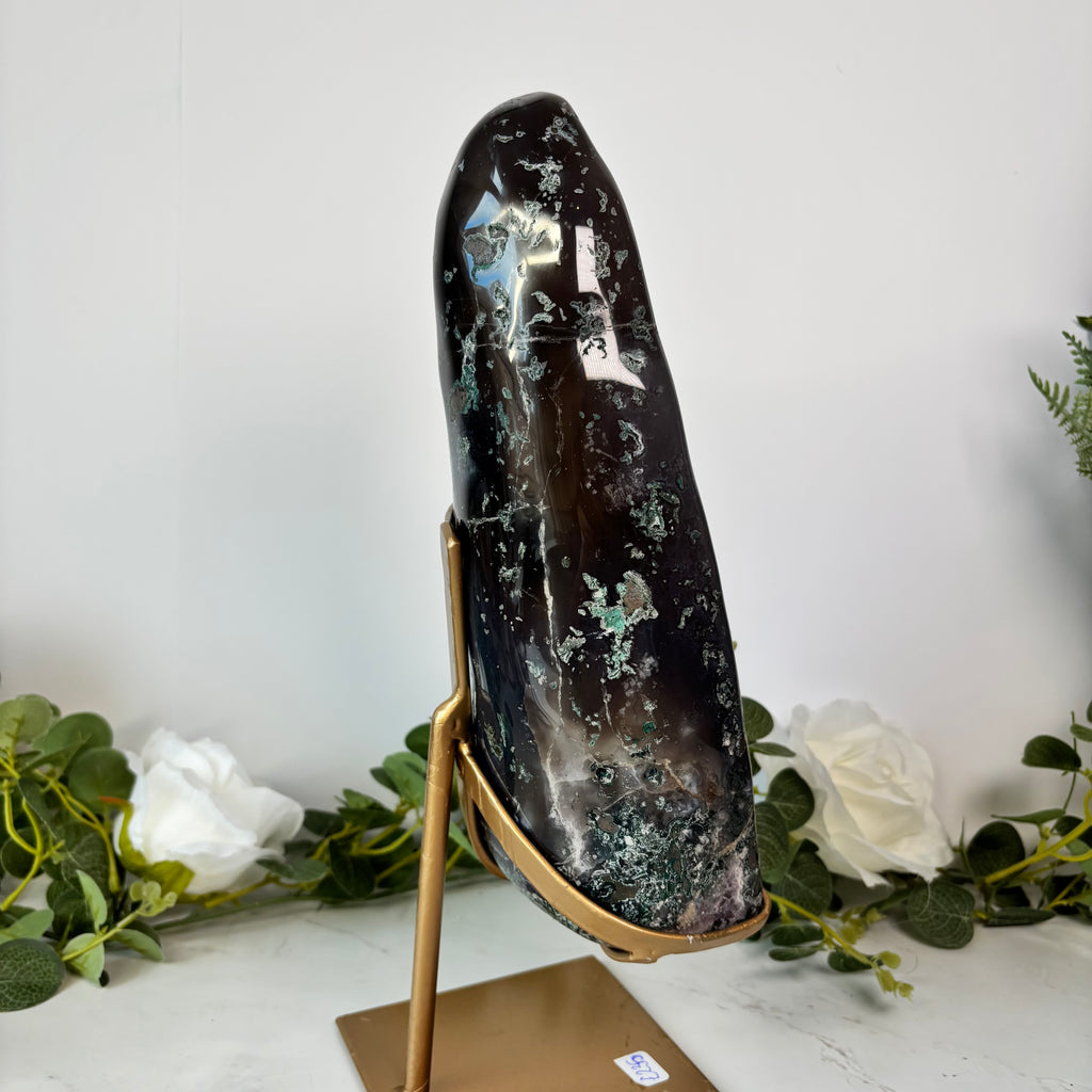 Polished amethyst church on stand 3.2KG