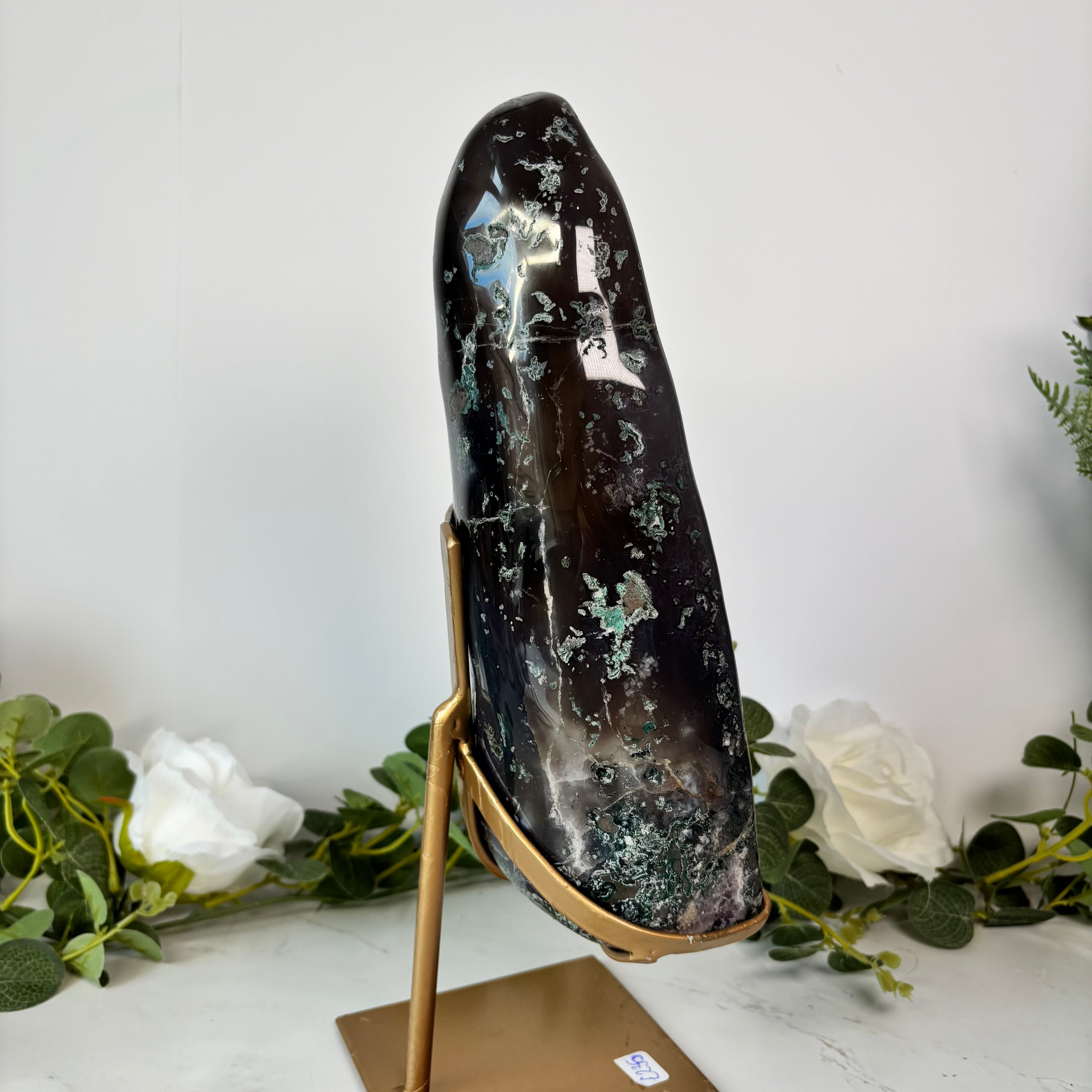 Polished amethyst church on stand 3.2KG