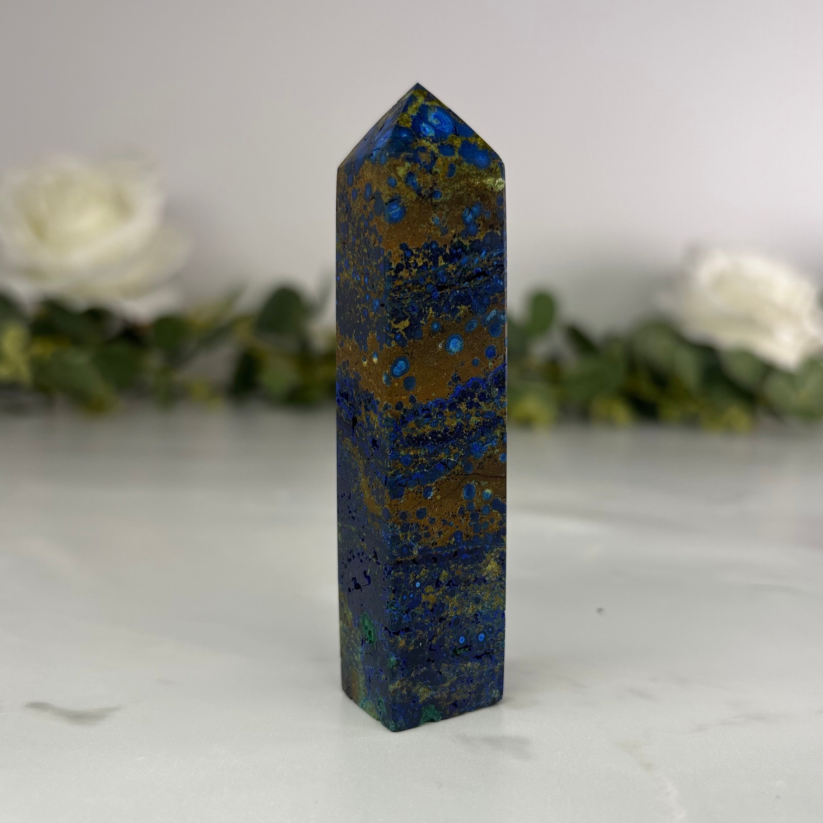 Azurite tower