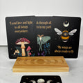 Enchanted forest affirmation cards and stand