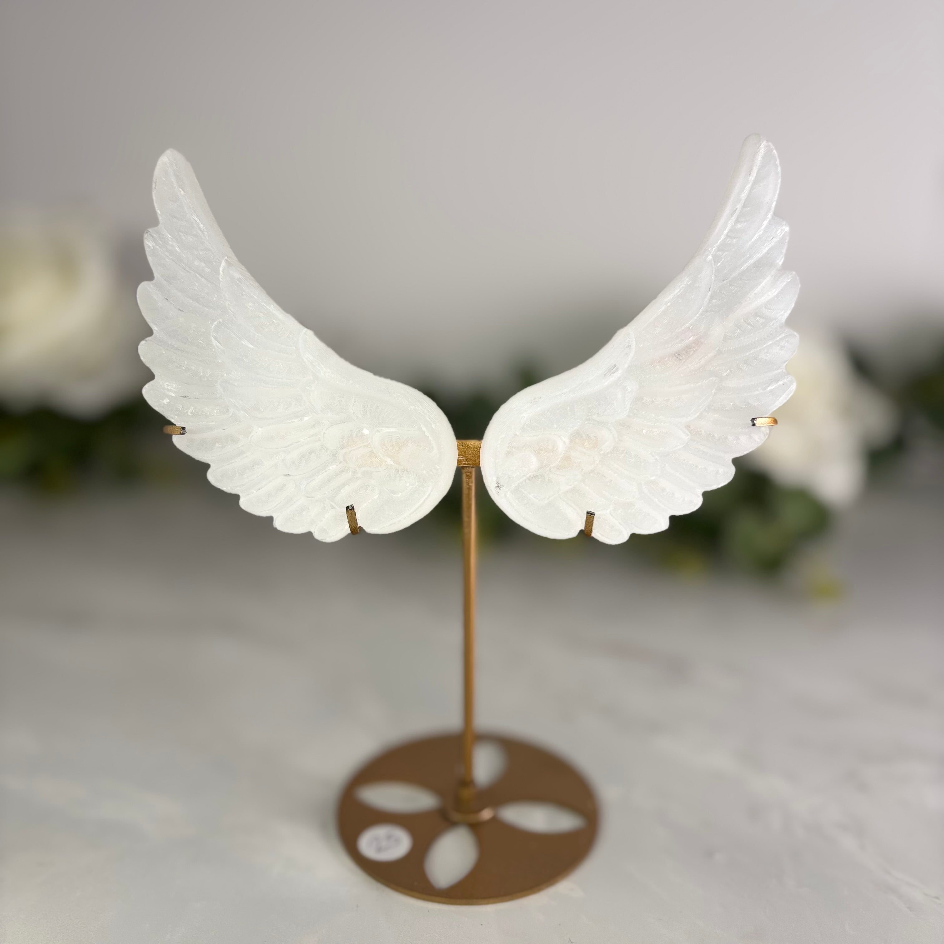 Selenite angel wings