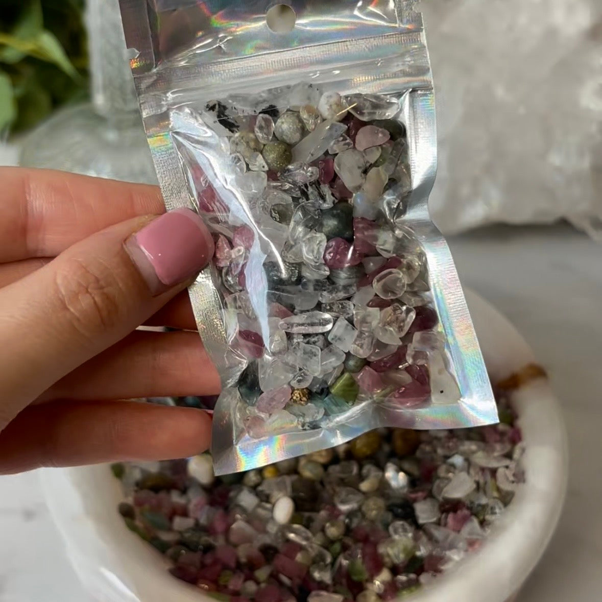 Crystal confetti Protection and intuition
