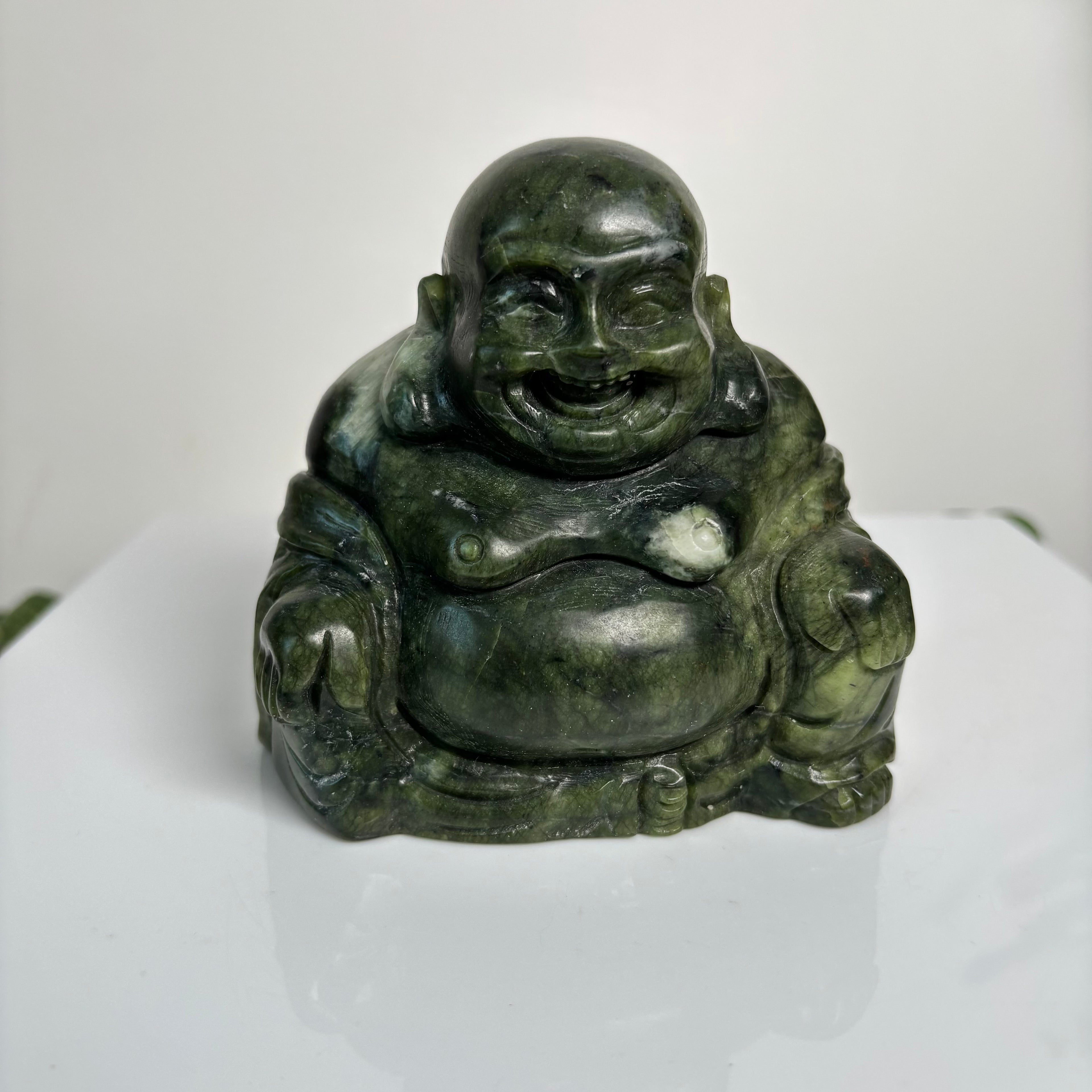 Green jade Buddha
