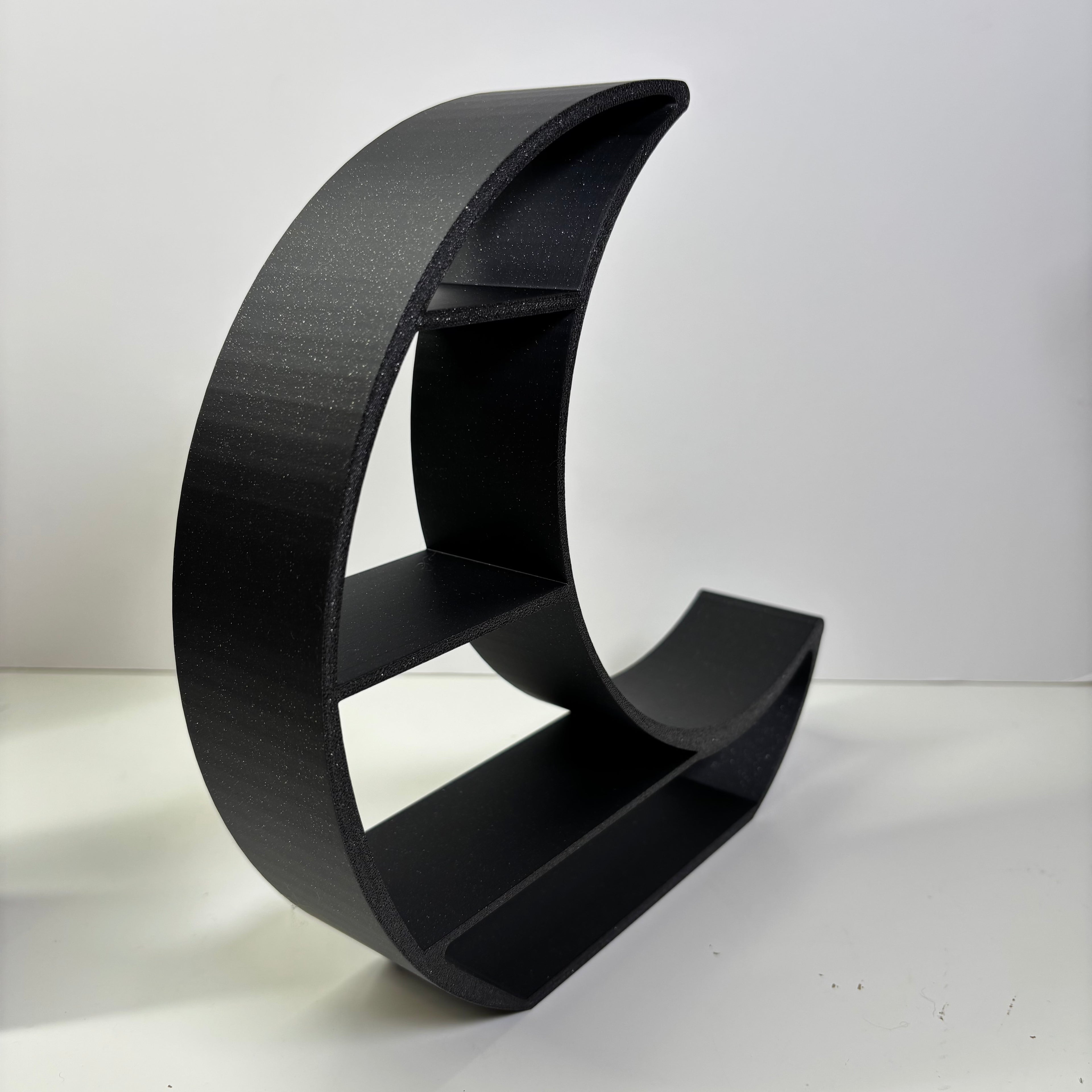 Black galaxy moon shelf