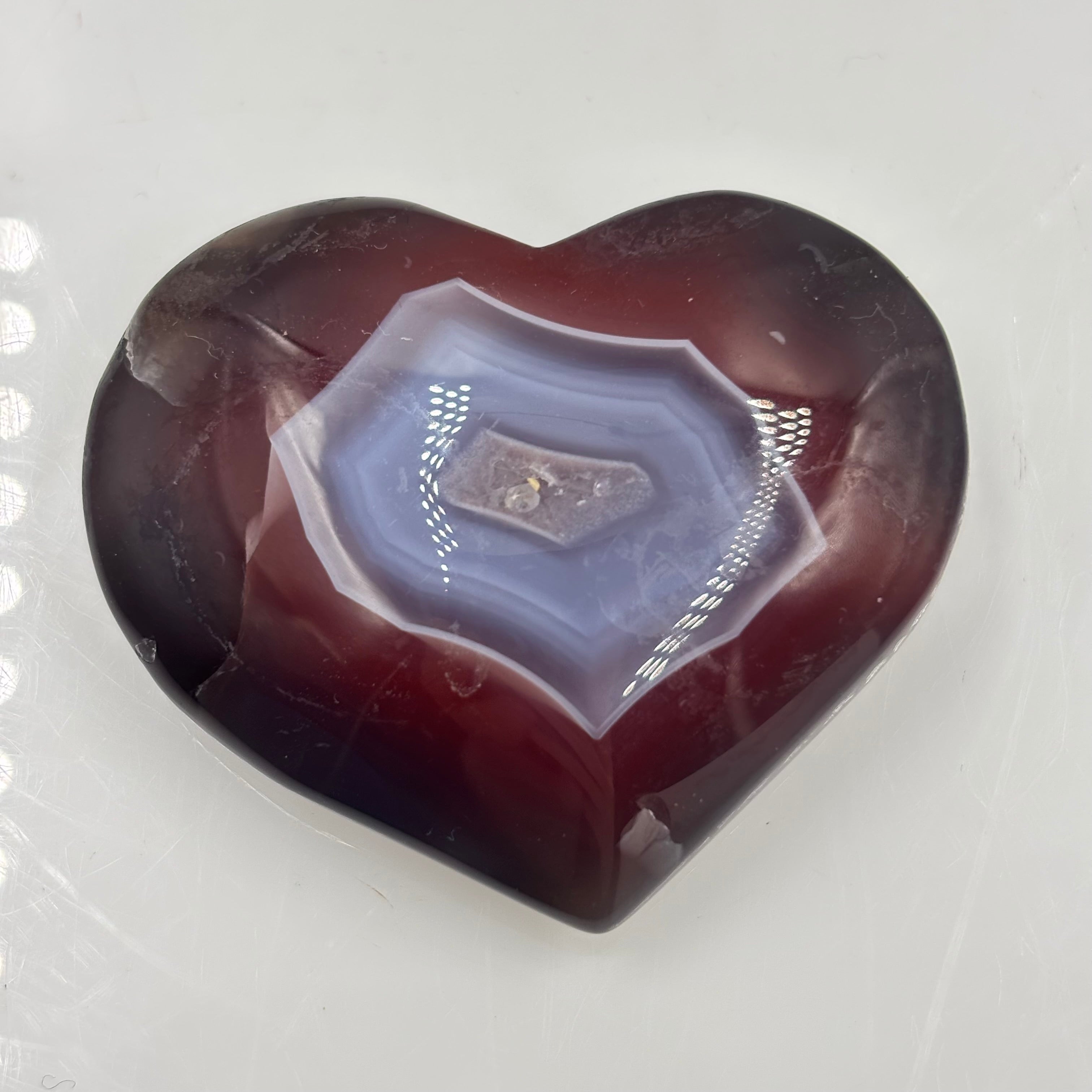 Swazi agate heart