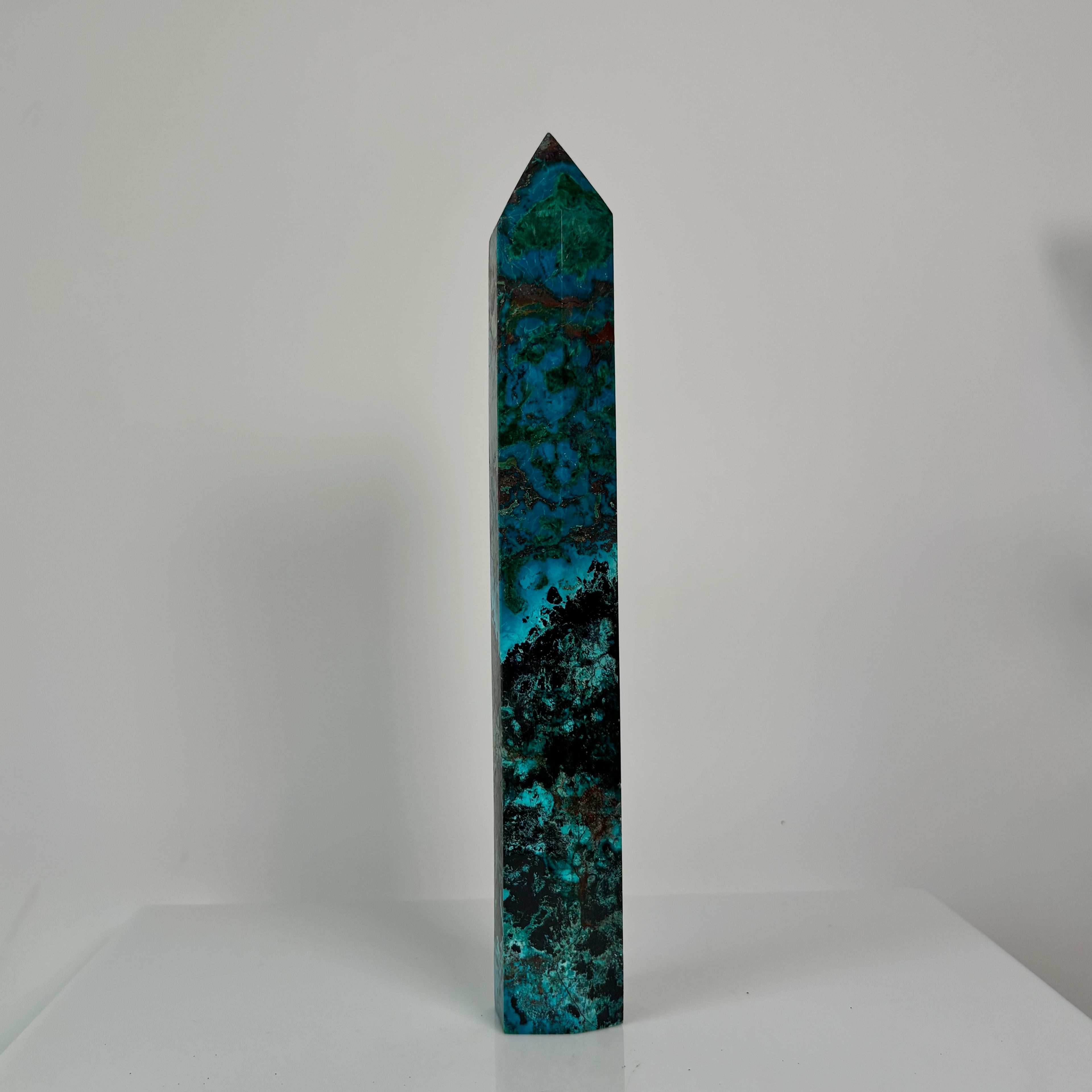 Malachite chrysocholla tower