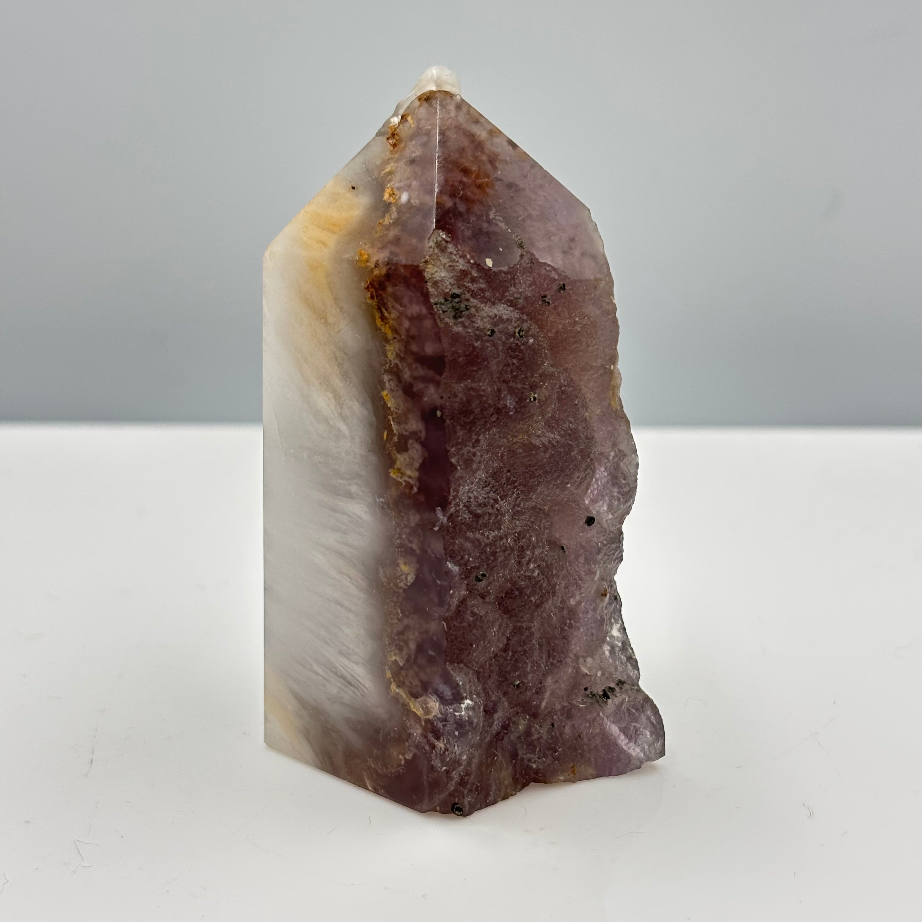 Fluorite with pyrite tower
