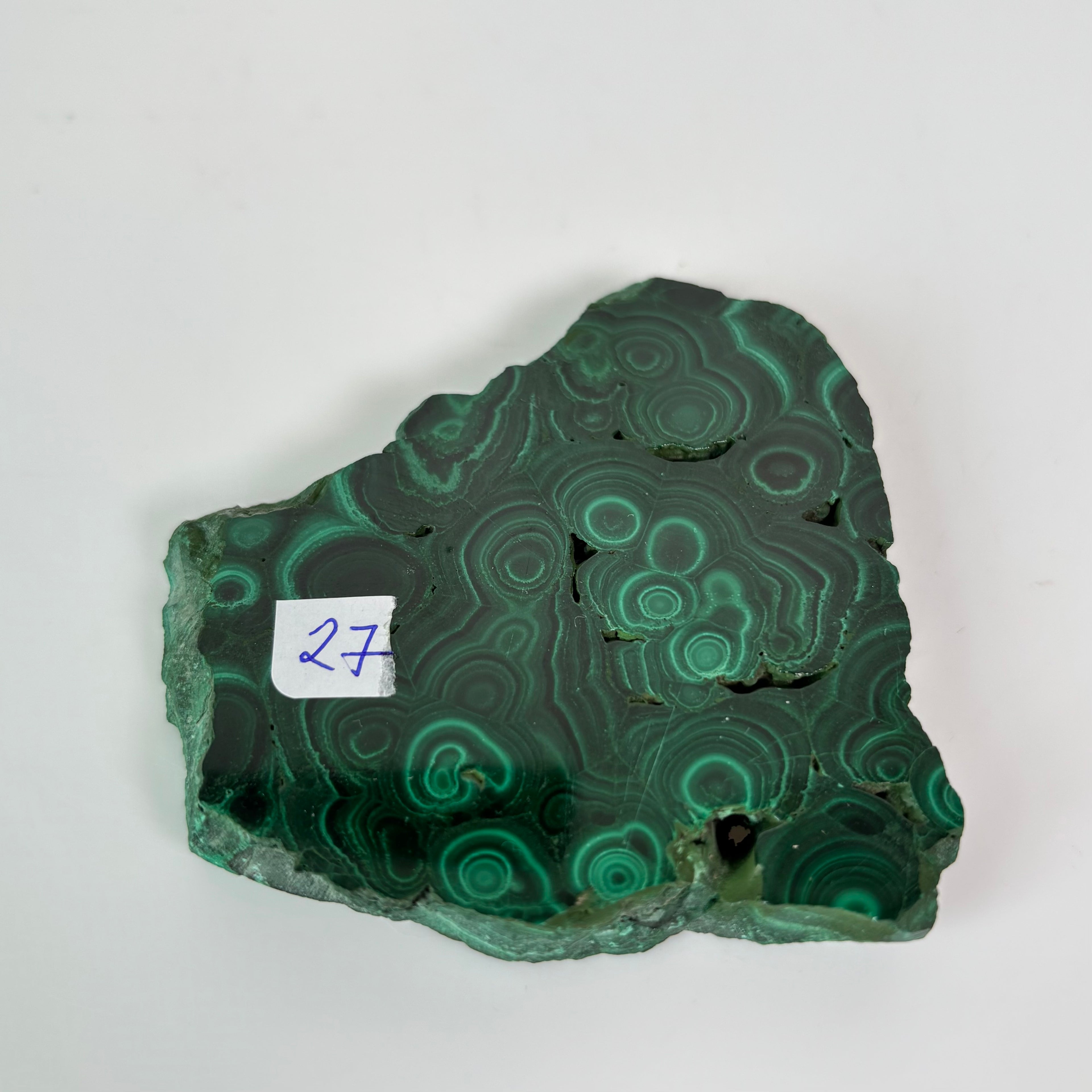 Malachite slab