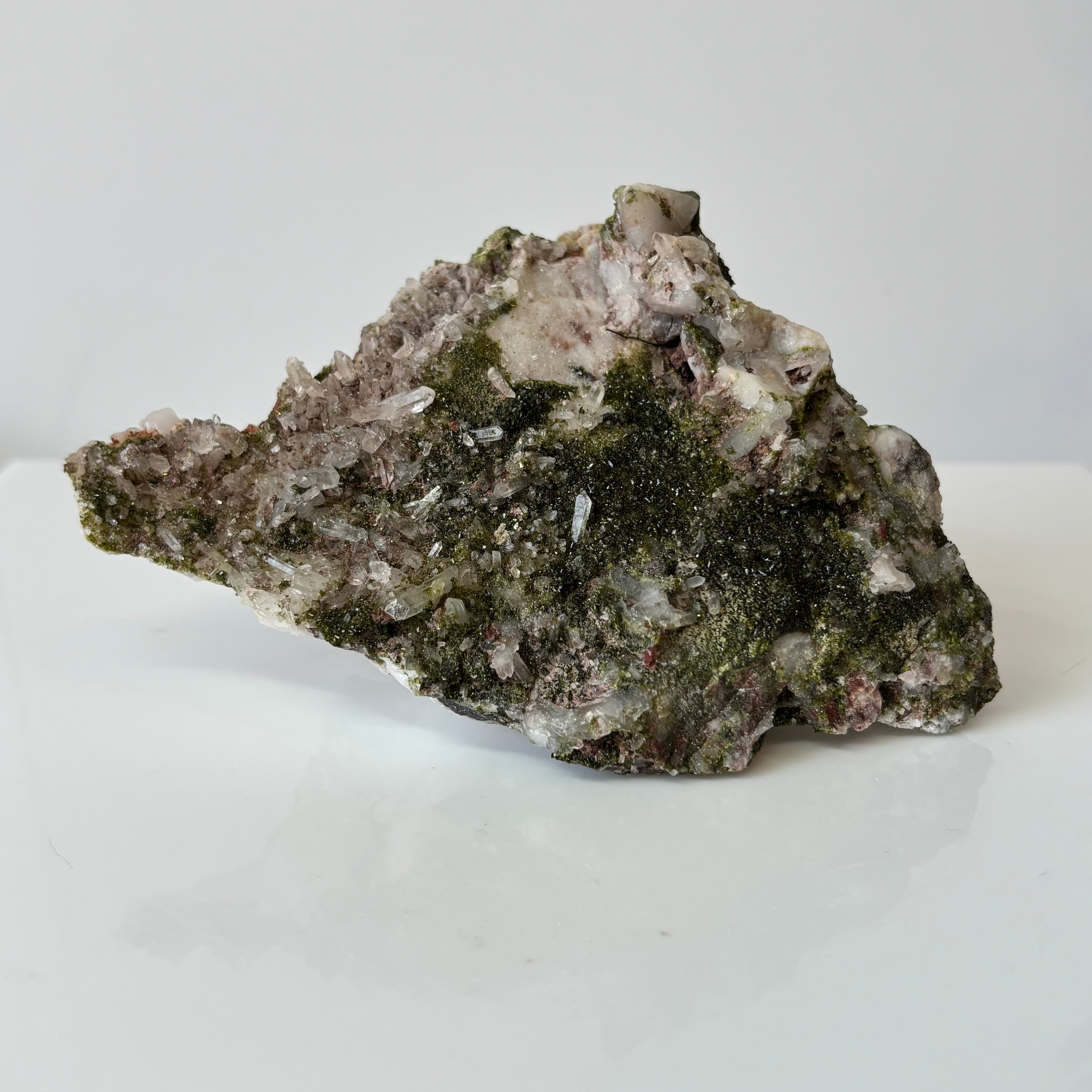 Epidote and Quartz specimen