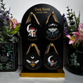 Dark forest mystical wooden signs