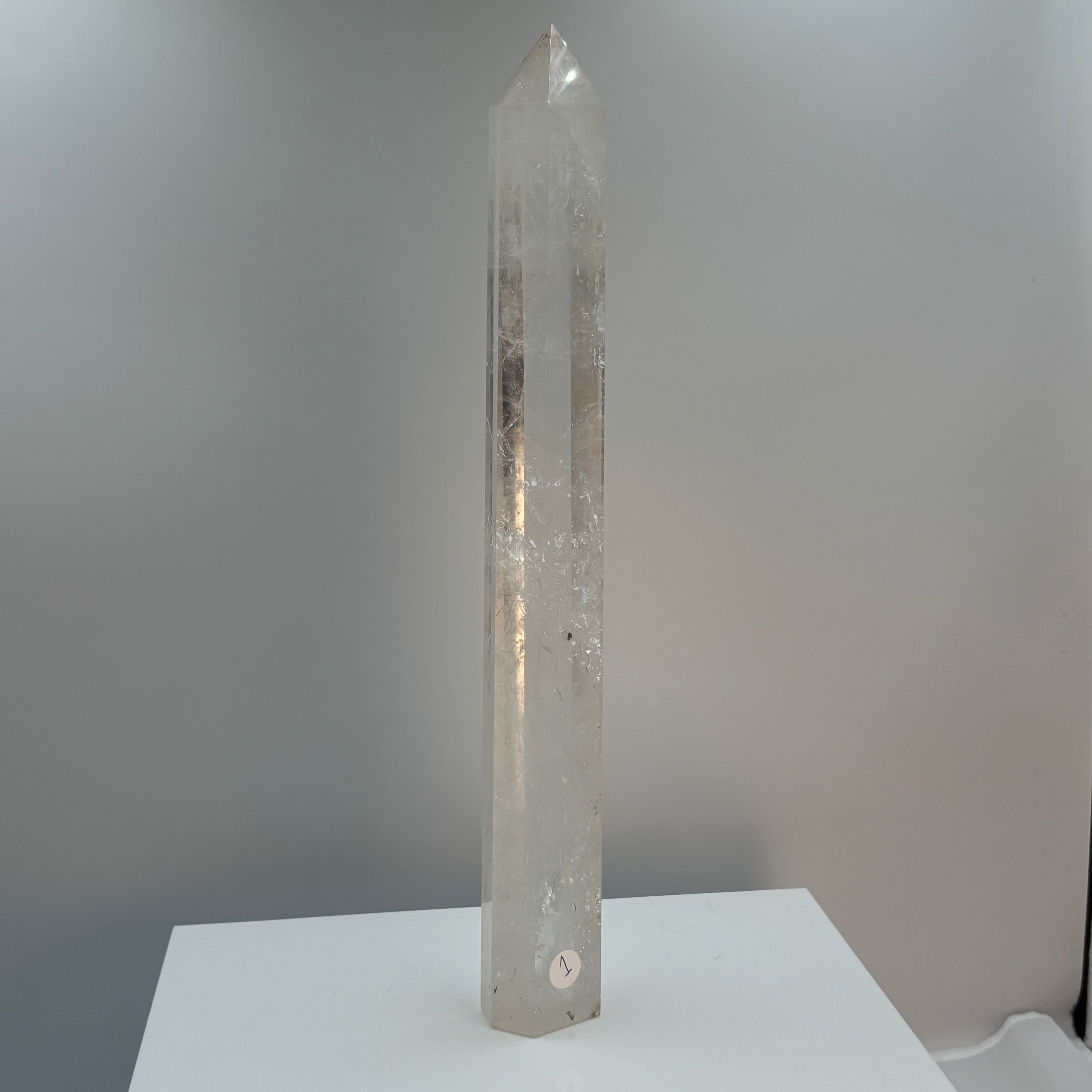 Clear quartz tower