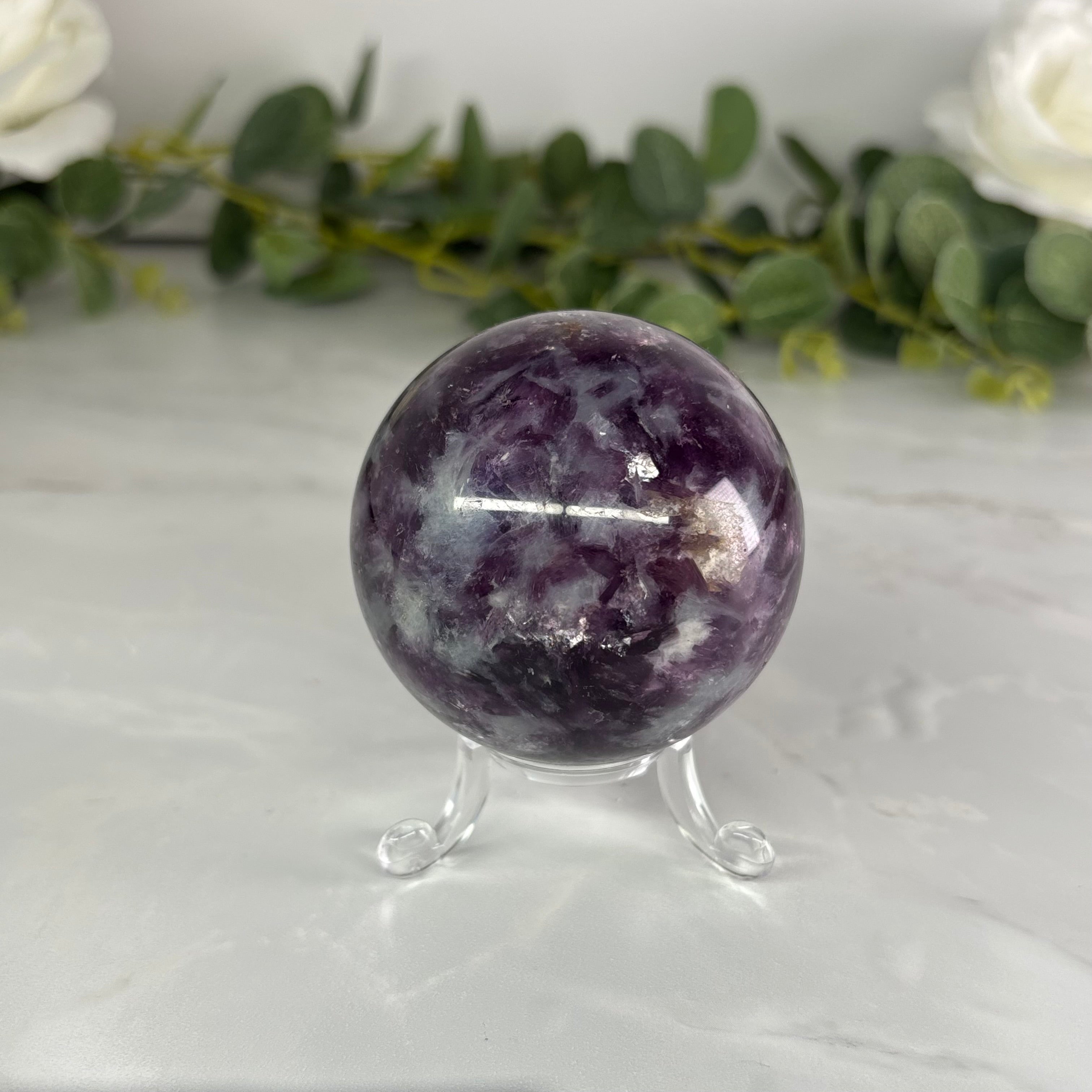 Lepidolite sphere