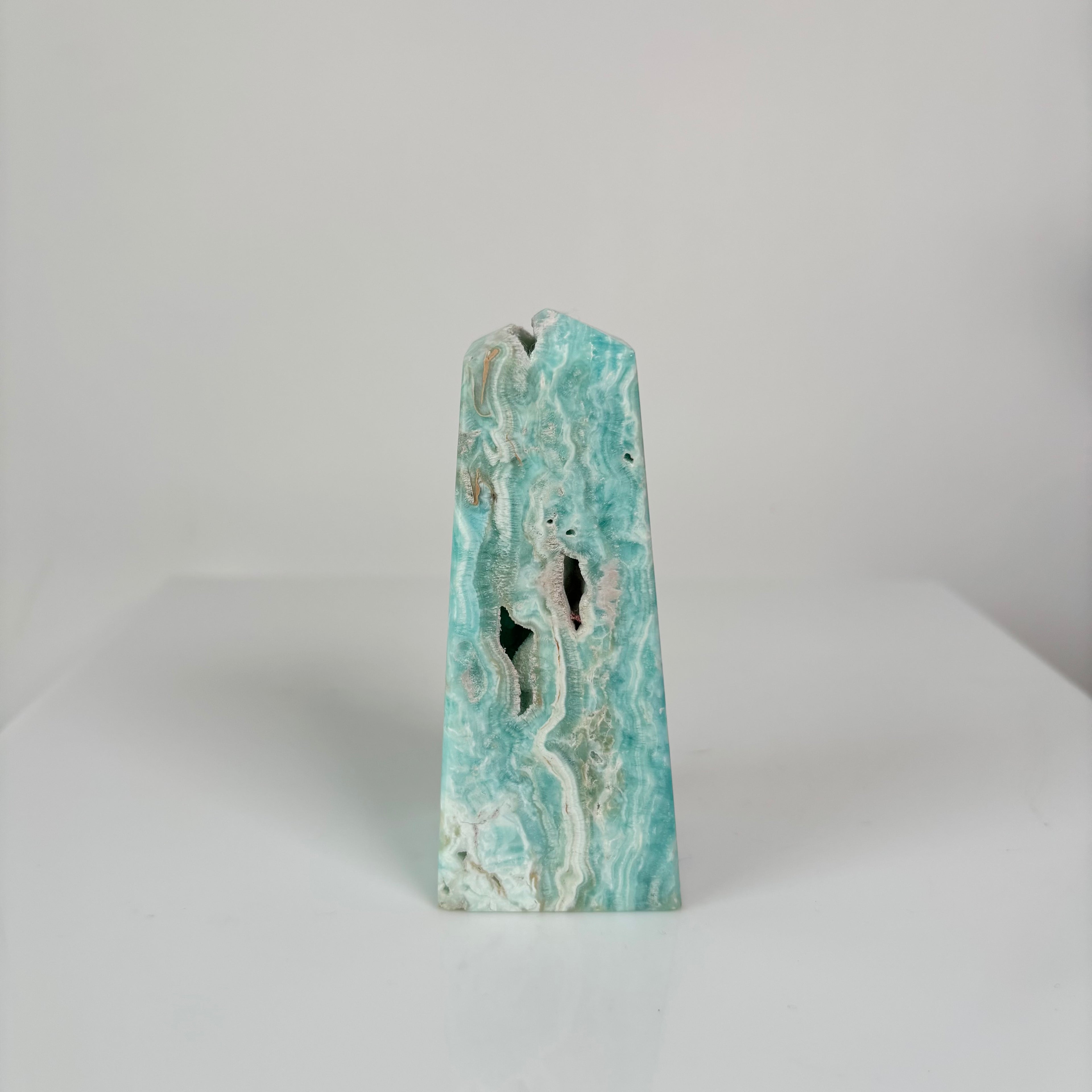 Blue Aragonite tower