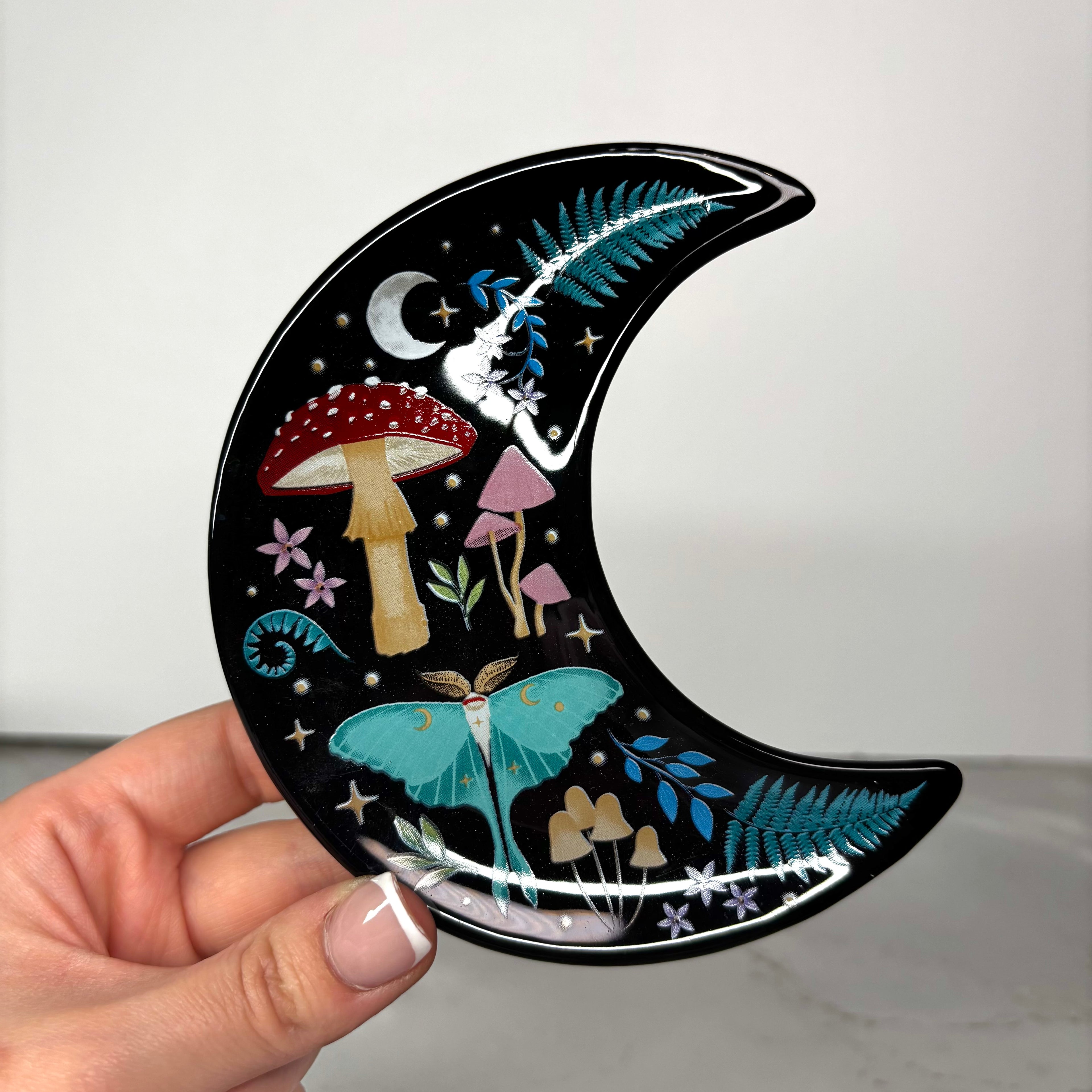 Enchanted forest moon dish
