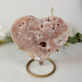 Pink amethyst heart