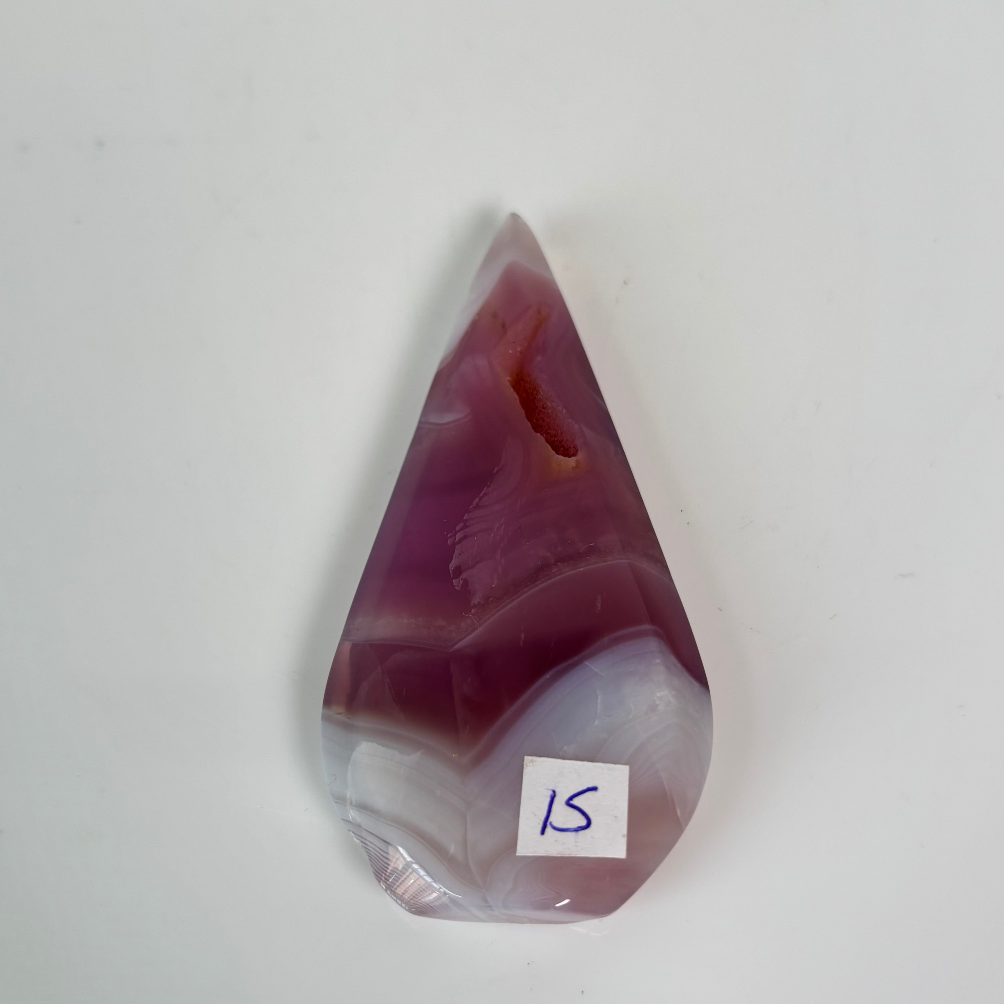 Pink jelly agate flame