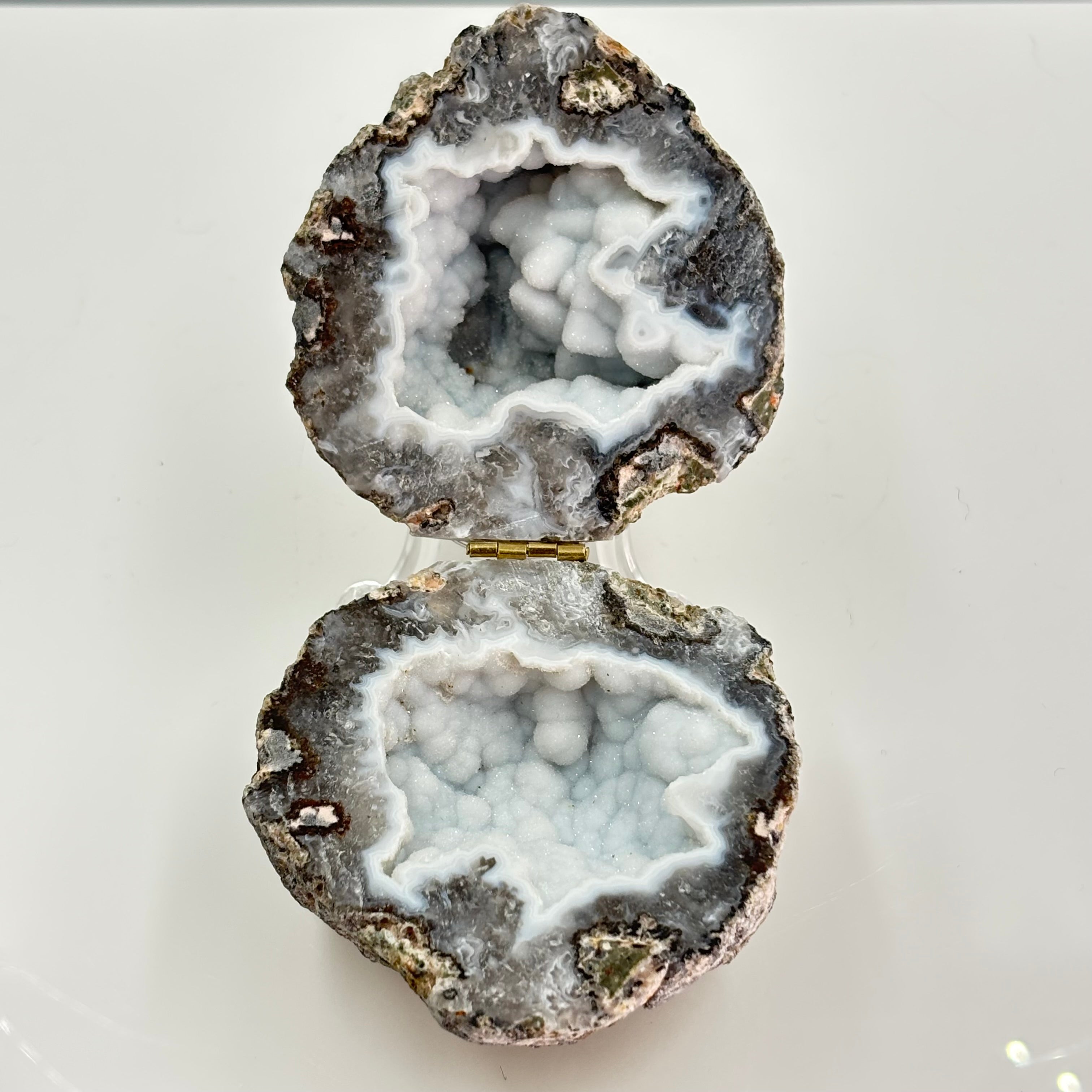 Agate geode ring box