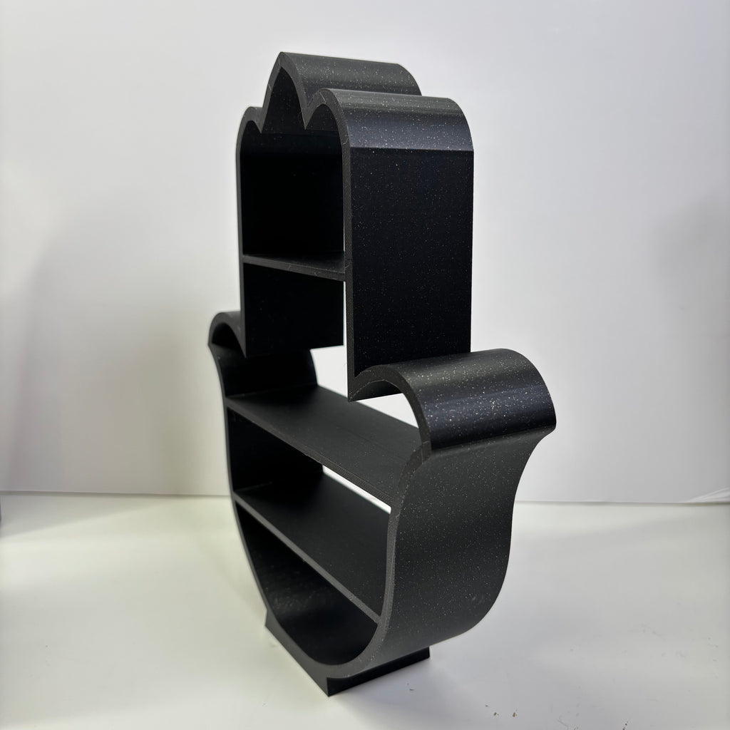 Black galaxy hand shelf