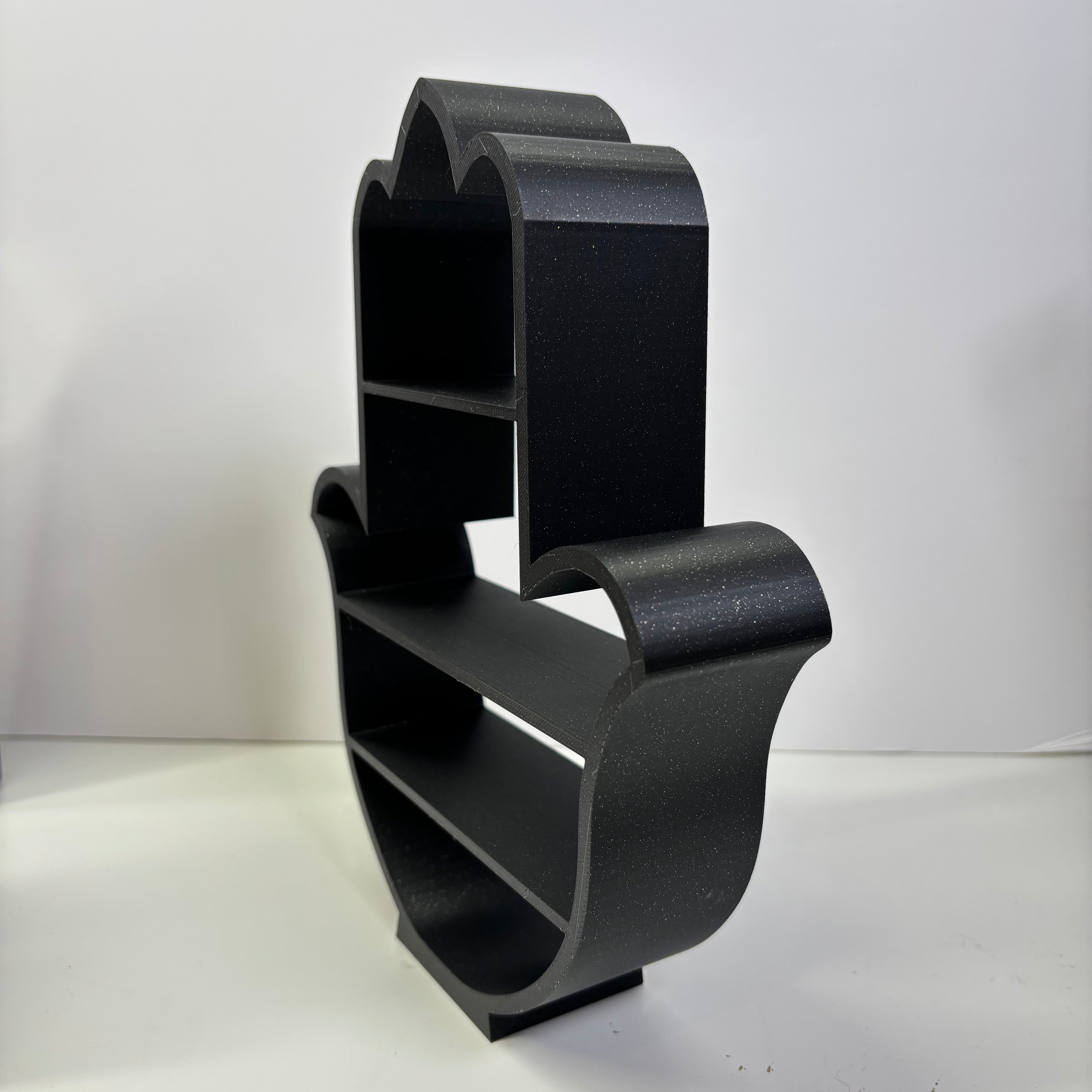 Black galaxy hand shelf