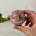 Pink amethyst sphere