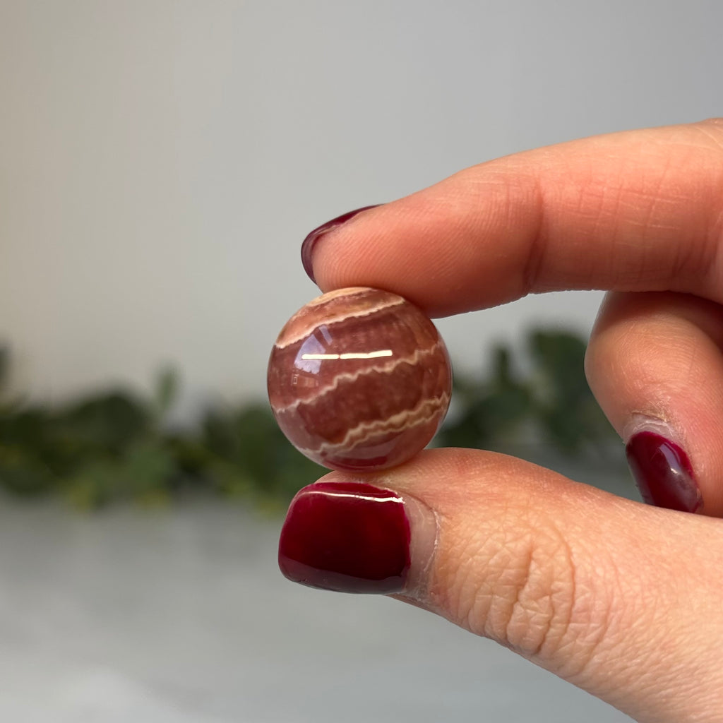 Rhodochrosite sphere